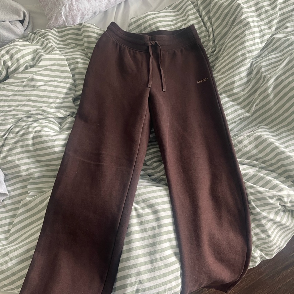 Aritzia Chocolate Joggers - Picture 2 of 4